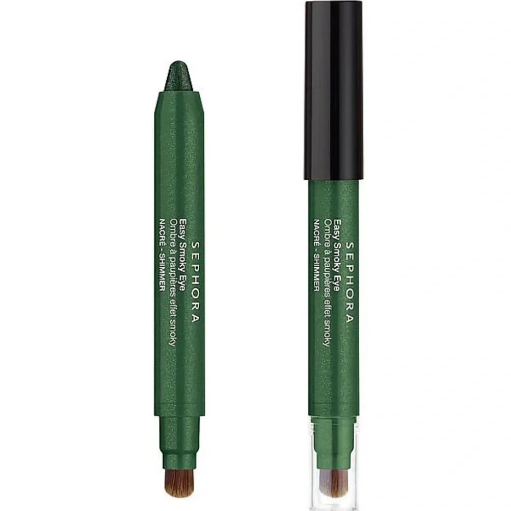 Sephora Easy Smokey Eye Shadow - 06 Gleaming Green Double Ended GUC *Rare*